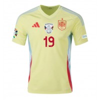 Camisa de Futebol Espanha Lamine Yamal #19 Equipamento Secundário Europeu 2024 Manga Curta